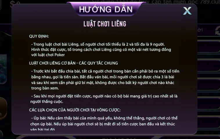 Liêng Tại 789Club Trải Nghiệm Game Bài Dân Gian Thú Vị Và Đầy Kịch Tính
