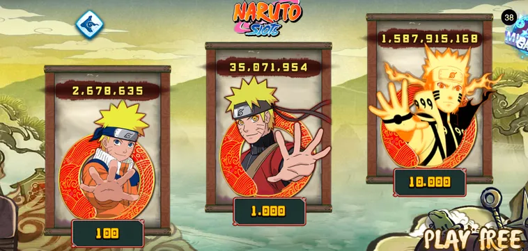 Nổ Hũ Naruto Slots Tại 789Club Sảnh Quay Đỉnh Cao Dành Cho Cao Thủ