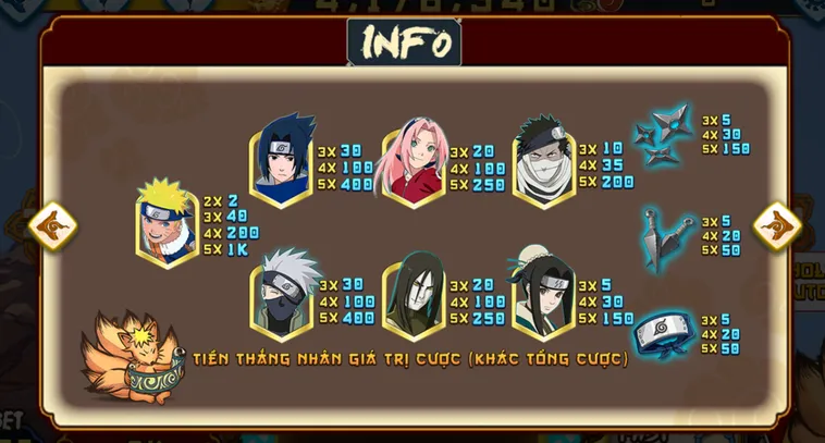 Nổ Hũ Naruto Slots Tại 789Club Sảnh Quay Đỉnh Cao Dành Cho Cao Thủ