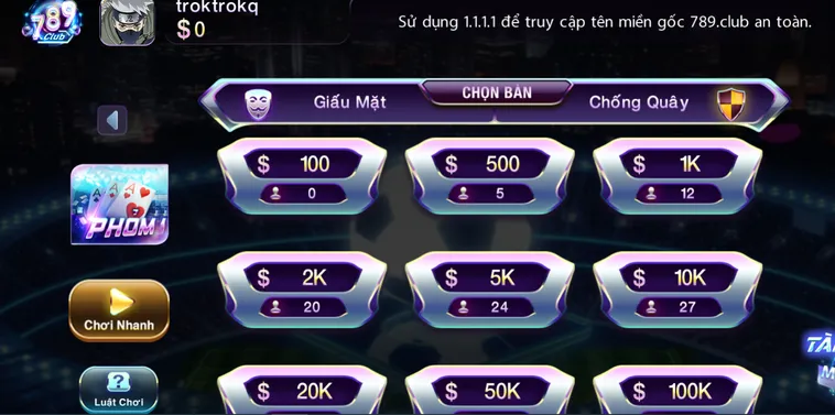 Đấu Trí Đỉnh Cao Cùng Phỏm Tại 789Club