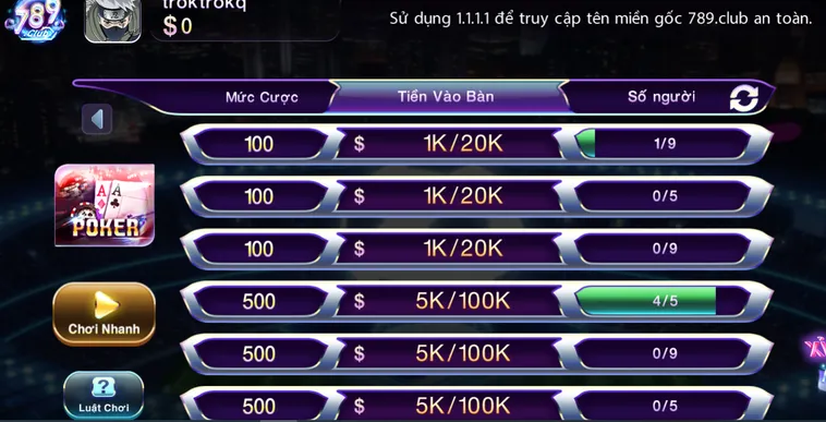 Poker Tại 789Club Đấu Trường Trí Tuệ Đẳng Cấp Dành Cho Các Siêu Sao