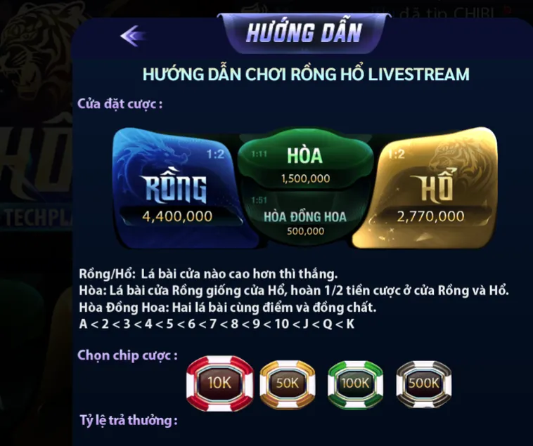 Rồng Hổ Casino Tại 789Club Sảnh Chơi Đấu Trí Đỉnh Cao Vạn Người Mê
