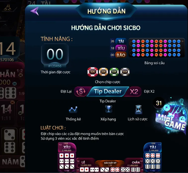 Sicbo Casino Tại 789Club Trải Nghiệm Trò Chơi Xúc Xắc Đẳng Cấp Với Tỷ Lệ Thắng Lớn