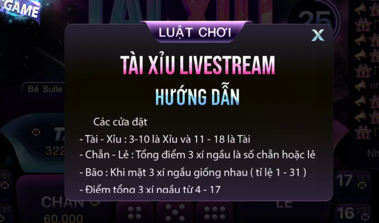 Tài Xỉu Casino Tại 789Club Trải Nghiệm Sân Chơi Xúc Xắc Đẳng Cấp Với Tỷ Lệ Thắng Khủng