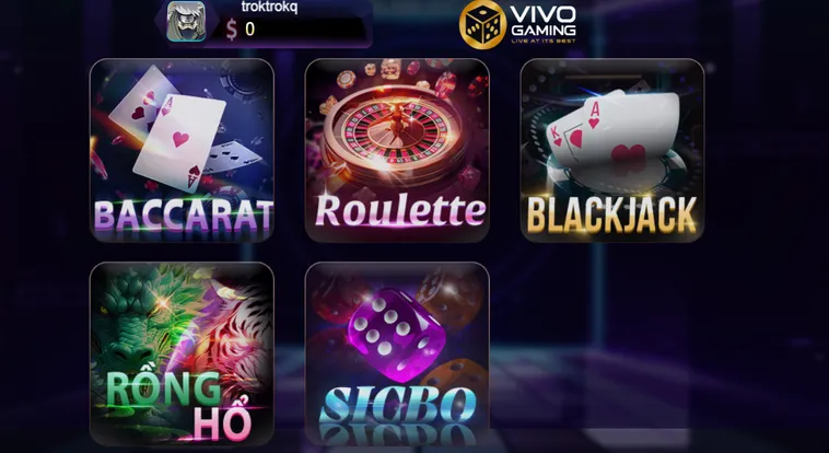 Vivo Gaming Live Tại 789Club Trải Nghiệm Sòng Bài Trực Tuyến Đẳng Cấp Thế Giới Hàng Đầu