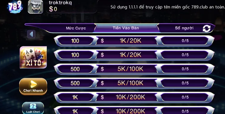 Chinh Phục Thế Giới Xì Tố Tại 789Club Với Tỷ Lệ Thưởng Đẳng Cấp
